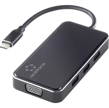 Renkforce USB-C® dokovací stanice RF-HUB-230 Vhodné pro značky (dokovací stanice pro notebook): univerzální napájení USB-C®