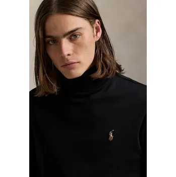 Pánské tričko Polo Ralph Lauren - Tričko s dlouhým rukávem 710760126001 černá 99X, vel. XL