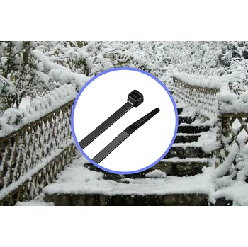 Stahovací páska TRU COMPONENTS TC-12523696 stahovací pásky 250 mm 4.8 mm černá Odolnost proti chladu 100 ks