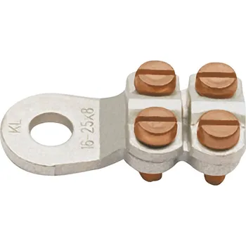 Kabelové oko Klauke 584R10 kulaté kabelové oko 4 šrouby Průřez (max.)=25 mm² Ø otvoru=10.5 mm bez izolace kov 1 ks