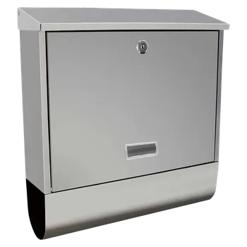 Železářství Portaferm Poštovní schránka, 370 × 420 × 115 mm, nerezová ocel, stříbrná