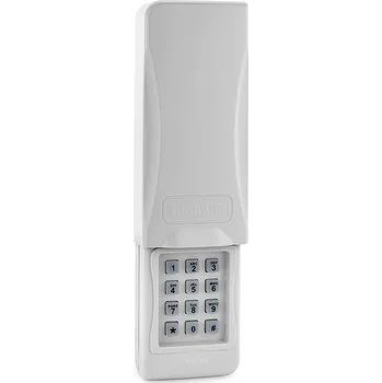 Dálkový ovladač vrat dálkový ovladač - kódová klávesnice Sommer ENTRApin+ - rádiové tlačítko na omítku, bezdrátová jednokanálová kódová klávesnice pro externí využití, SOMloq2