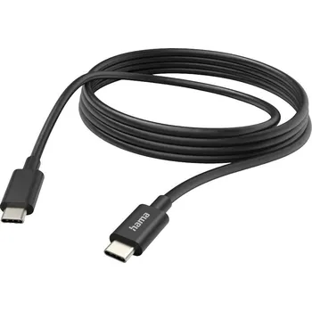 Prodlužovací kabel Hama Nabíjecí kabel USB USB 2.0 USB-C ® zástrčka, USB-C ® zástrčka 3.00 m černá 00201593