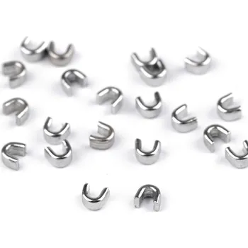 Koncovka na spirálový a kovový zip No 3; 5; 8; 10 horní, barva 5 (8 mm) nikl