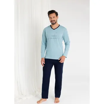 Pánské pyžamo Regina pánské pyžamo z bavlny, Modrá XL i170_495XL1