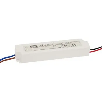 Napájecí zdroj pro osvětlení Budič LED LPH-18-12 12V 0 1.5A 18W IP67 konstantní napětí Mean Well