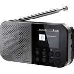 Sharp DR-P520 (GY) DR-P520 outdoorové rádio, FM, DAB, Bluetooth, s USB nabíječkou, na dotek výrazná tlačítka, černá