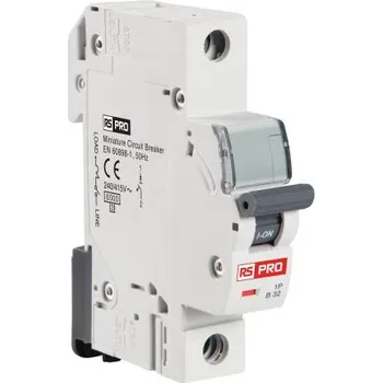 Jistič MCB 1P 6A vypínací výkon 10 kA, charakteristika: vypínací charakteristiky Typ C