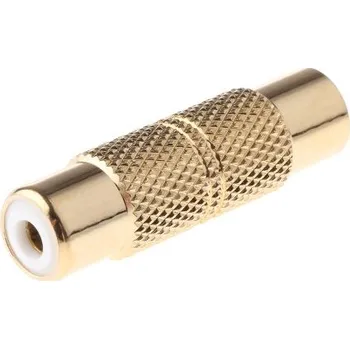 RS PRO AV adaptér, orientace těla: Rovný, adaptér z typu: RCA Vnitřní, RCA, adaptér z typu: Audio Vnitřní, Zlatá,