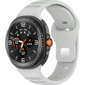 Příslušenství k fitness náramku Techsuit - Řemínek na hodinky (W050) - Samsung Galaxy Watch8 40 mm/Watch8 44 mm/Watch8 Classic - šedý