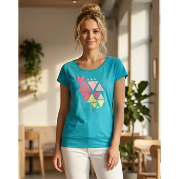 Dámské tričko Dámské tričko ALTISPORT ALW185120 Tmavý tyrkys L