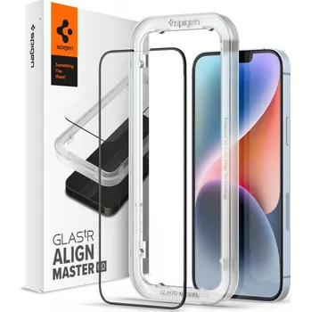 Pouzdro na mobilní telefon Spigen - Glas.tR Align Master - iPhone 14 - černý