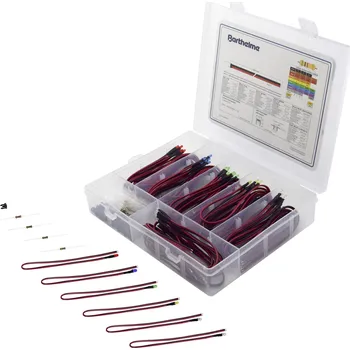 Polovodič Barthelme sada LED červená, modrá, zelená, žlutá, studená bílá, teplá bílá kulatý 3 mm 100 mcd, 600 mcd, 1500 mcd, 8000 mcd, 9000 mcd 25 °, 30 ° 20 mA 2 V, 3 V