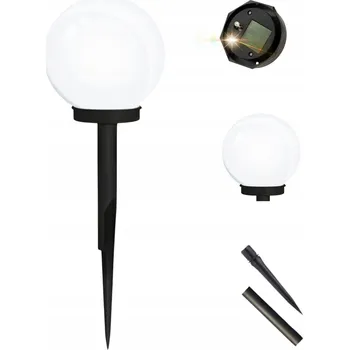 Venkovní osvětlení SOLÁRNÍ ZAHRADNÍ LAMPA SVĚTLO BÍLÁ KOULE LED 1 KS DO ZAHRADY ZAPICHOVACÍ