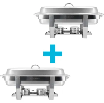 kotlíky TECHNICA Chafing GN 1/1, 9l, 605x370x240 mm - 2 ks | TECHNICA, Silver Line