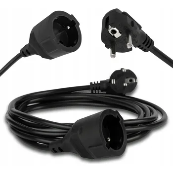Napájecí kabel Zahradní Prodlužovací Kabel , jednoduchý LEDLUX 3 m, 1 ks černý