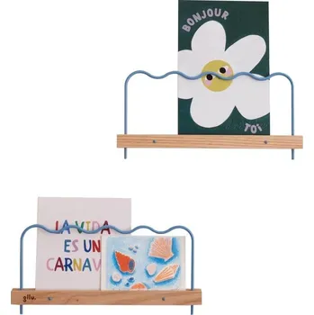 police Gllu. Photo self Super-Poses - 20 cm - Ondes blue - Chestnut/blue