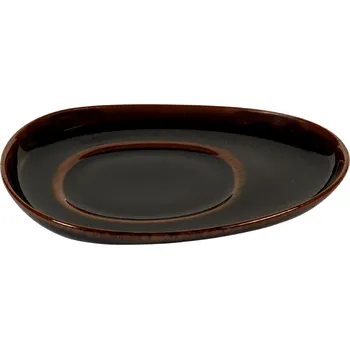 Serax, Podšálky na kávu Out of Lines 15 cm, hnědo-černé, 2 ks - Formadore