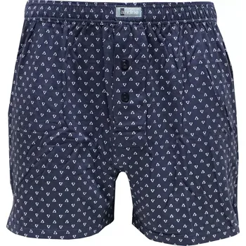 Pánské spodní prádlo Pánské bambusové trenky s moderním vzorem Andrie PS 5961 navy velikost XXL