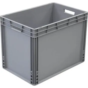 Přepravka na jídlo Přepravka euro plná 600*400*450 mm šedá