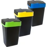 Odpadkový koš PUSHUP 35 l modrá, žlutá, zelená cena za kus