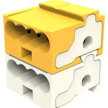 Degson DG220B-2.1-08P-1Y-15A(H), kabelová svorka, - , kontakty 8, světle šedá, žlutá, 1 ks