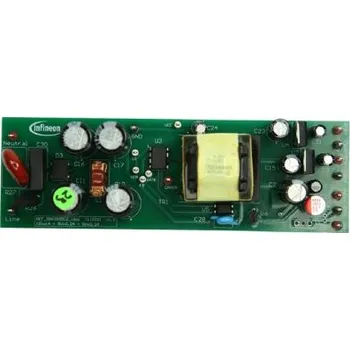 Měnič napětí Vyhodnocovací deska REF_5BR3995CZ_16W1 Měnič flyback Infineon CoolSET ICE5BR3995CZ, pro použití s: Pomocné napájecí