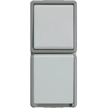 Elektrická zásuvka Zásuvka Šedá 1cestná Termoplast spínaná 16A Venkovní IP44 Siemens 250 V