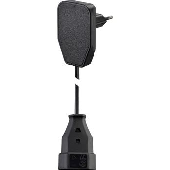 NVB 104569 napájecí prodlužovací kabel, černá, 0.80 m