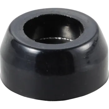 TRU COMPONENTS TC-11654304 podstavná nožka přístrojová zašroubovatelná, kulatá černá (š x v) 11 mm x 6 mm 1 ks