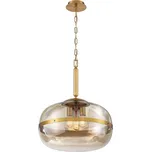 Závěsné svítidlo Nottingham – elegantní osvětlení v antické mosazi / průměr 51 cm