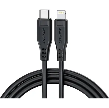 Acefast - Datový kabel (C3-01) - Type-C na Lightning, 30W, 3A, rychlé nabíjení, 1,2 m - černý