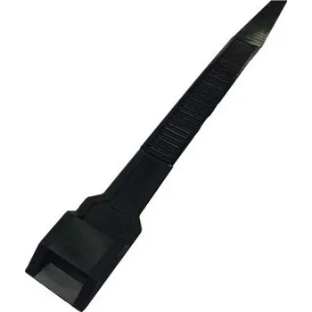 Organizace kabelů Kabelová vázací páska Nedá se uvolnit 132mm 9 mm Černá Nylon 12 RS PRO