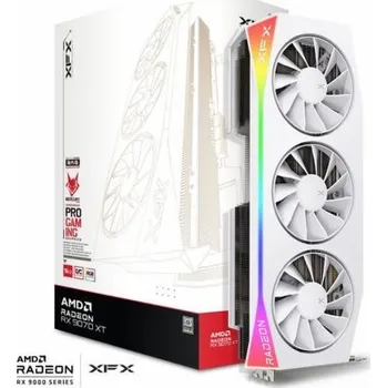 Grafická karta VGA XFX Mercury AMD Radeon RX 9070XT OC 16GB GDDR6, Gaming Edition RGB, White