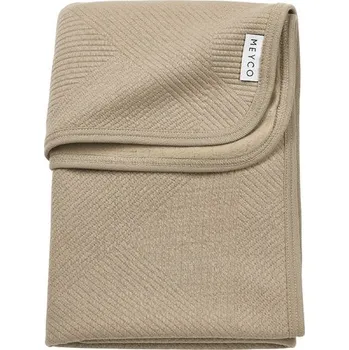 Dětské zboží Meyco Žakárová flanel deka Pure - Taupe