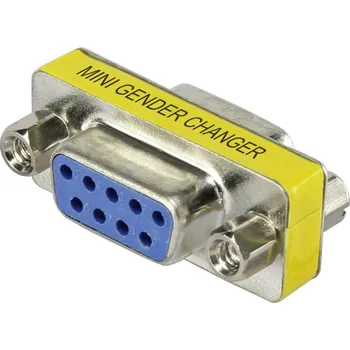 Elektrická zásuvka sériový adaptér Renkforce RF-4230660 [1x D-SUB zásuvka 9pólová - 1x D-SUB zásuvka 9pólová], žlutá