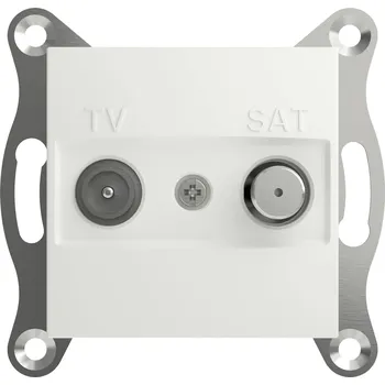 Schneider Electric Koncová účastnická zásuvka TV/SAT Asfora Signální bílá (RAL 9003) EPH3470121D 1 ks