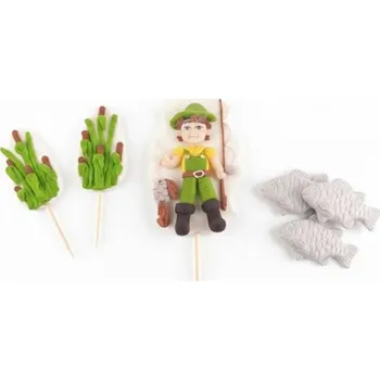 Cukrová dekorace rybář - I LOVE CAKES