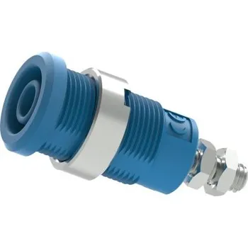 Elektrická zásuvka Banánková zásuvka, 25A, 600 → 1000V, Modrá, Samice