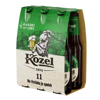 Velkopopovický Kozel 11° 0,33l - multipack