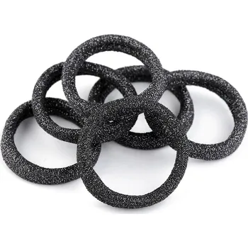 Náramek Gumičky do vlasů, velké, 3 černá lurex