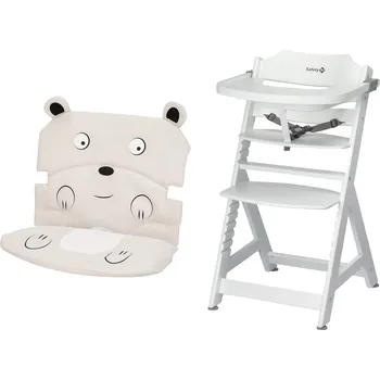 Dětské zboží Safety 1st Dětská rostoucí jídelní židlička Toto se sedákem, bílá, medvěd