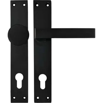 Dveřní kování Dveřní kování, 90 mm, PZ, matné černé&nbsp;26104C