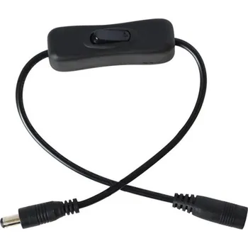 LED páska Tipa Kabel pro LED pásek s vypínačem a konektory 5,5 x 2,1mm, 2x 15cm