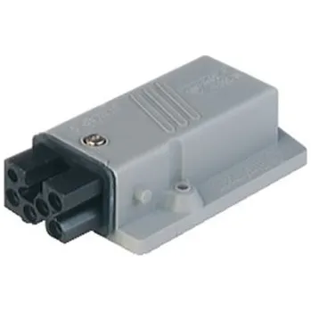 Elektrická zásuvka Napájecí konektor pro vysoké zatížení, řada: ST Zásuvka, Montáž na panel, Samice, orientace těla: přímý, 10A, 250 V DC,