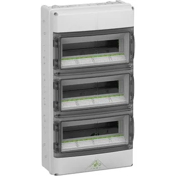 Rozvaděč Spelsberg 73344201 AK 42 malý rozváděč na omítku Počet modulů (šířka) = 42 Počet řádků = 3 Obsah 1 ks