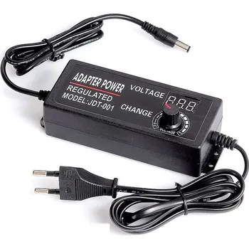Napájecí adaptér, síťový adaptér JDT-001, 9-24V/3A spínaný, regulovatelný