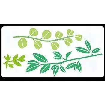 MyCreativ Plastová šablona, LISTY 10, 15x29,9 cm, 1ks