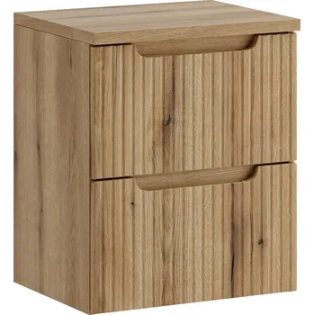 Policová skříň Závěsná skříňka pod umyvadlo Nova s deskou 50 cm dub coast evoke