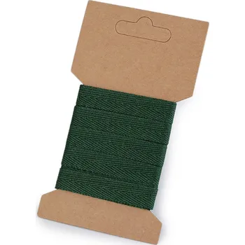 Keprovka na kartě šíře 10 mm, barva 7807 zelená tmavá